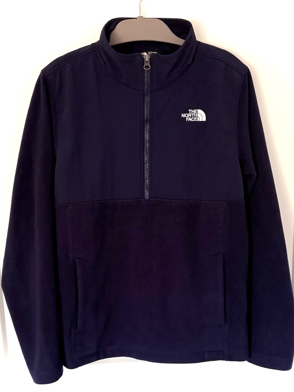 The North Face Youth 200WT Tundra Pullover Fleece - Navy Lg 14/16